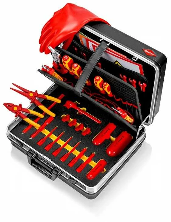 29 dalių elektriko įrankių rinkinys KNIPEX Basic E-Mobility