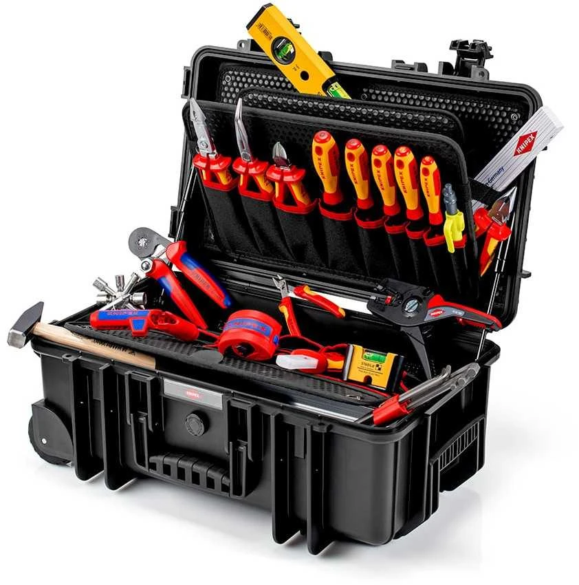 23 dalių elektriko įrankių rinkinys KNIPEX Robust26 Move