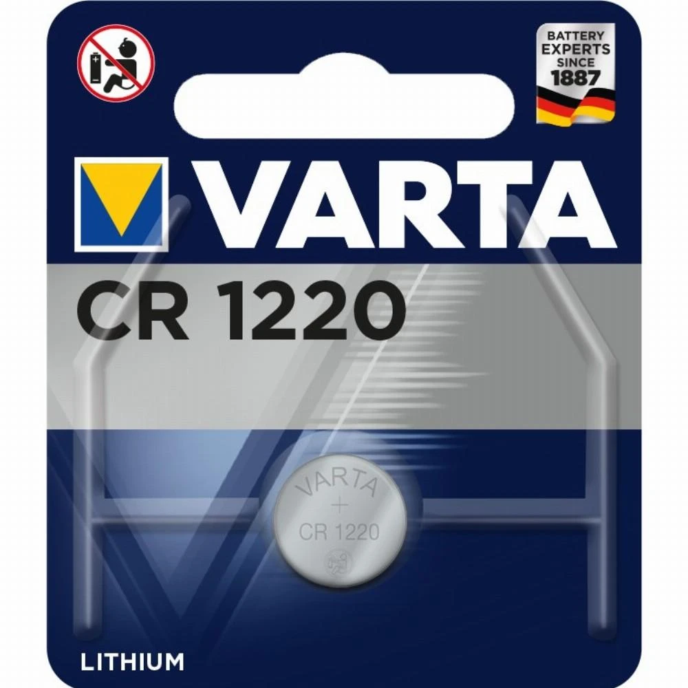 Varta Electronics CR1220 3V 35mAh elementas 6220, 1 vnt.