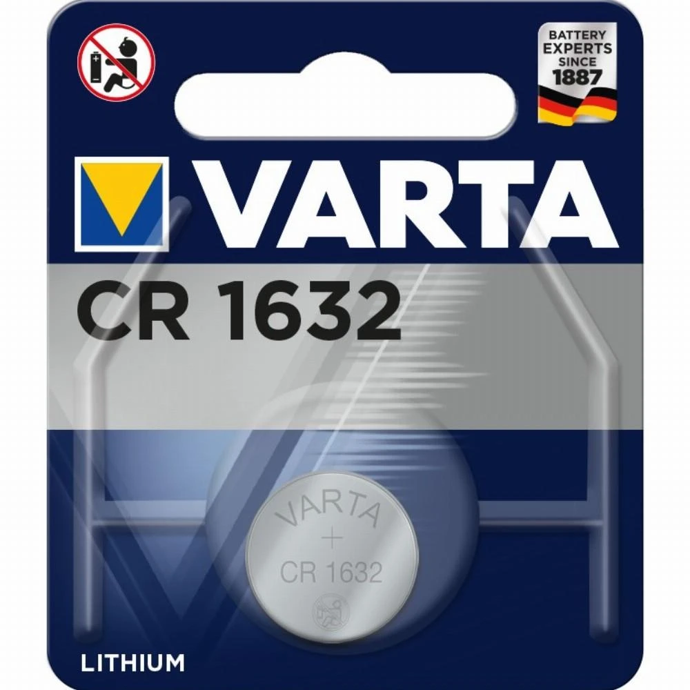 Varta Electronics CR1632 3V 137mAh elementas 6632, 1 vnt.