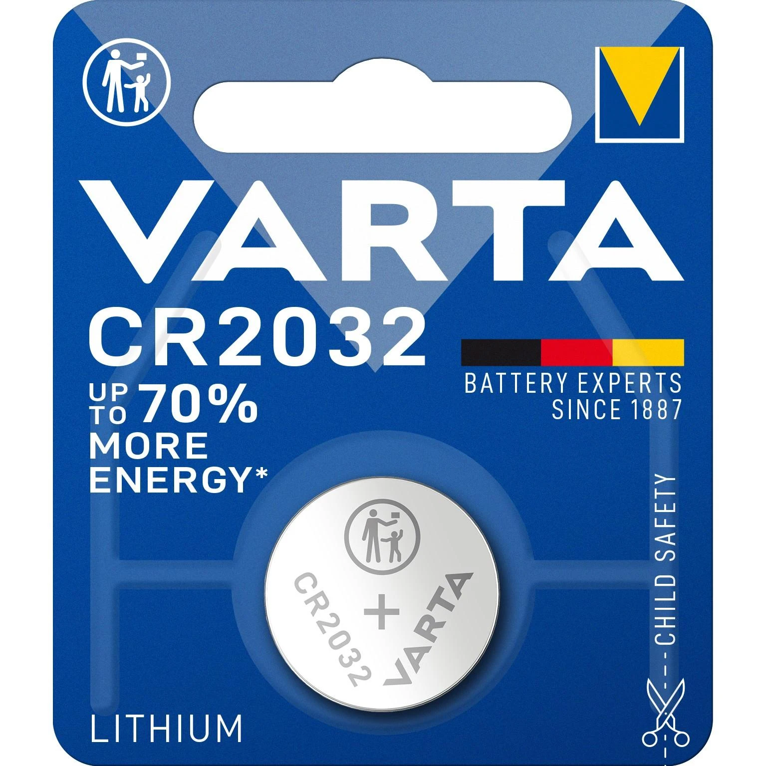 Varta Electronics CR2032 3V 230mAh elementas 6032, 1 vnt.