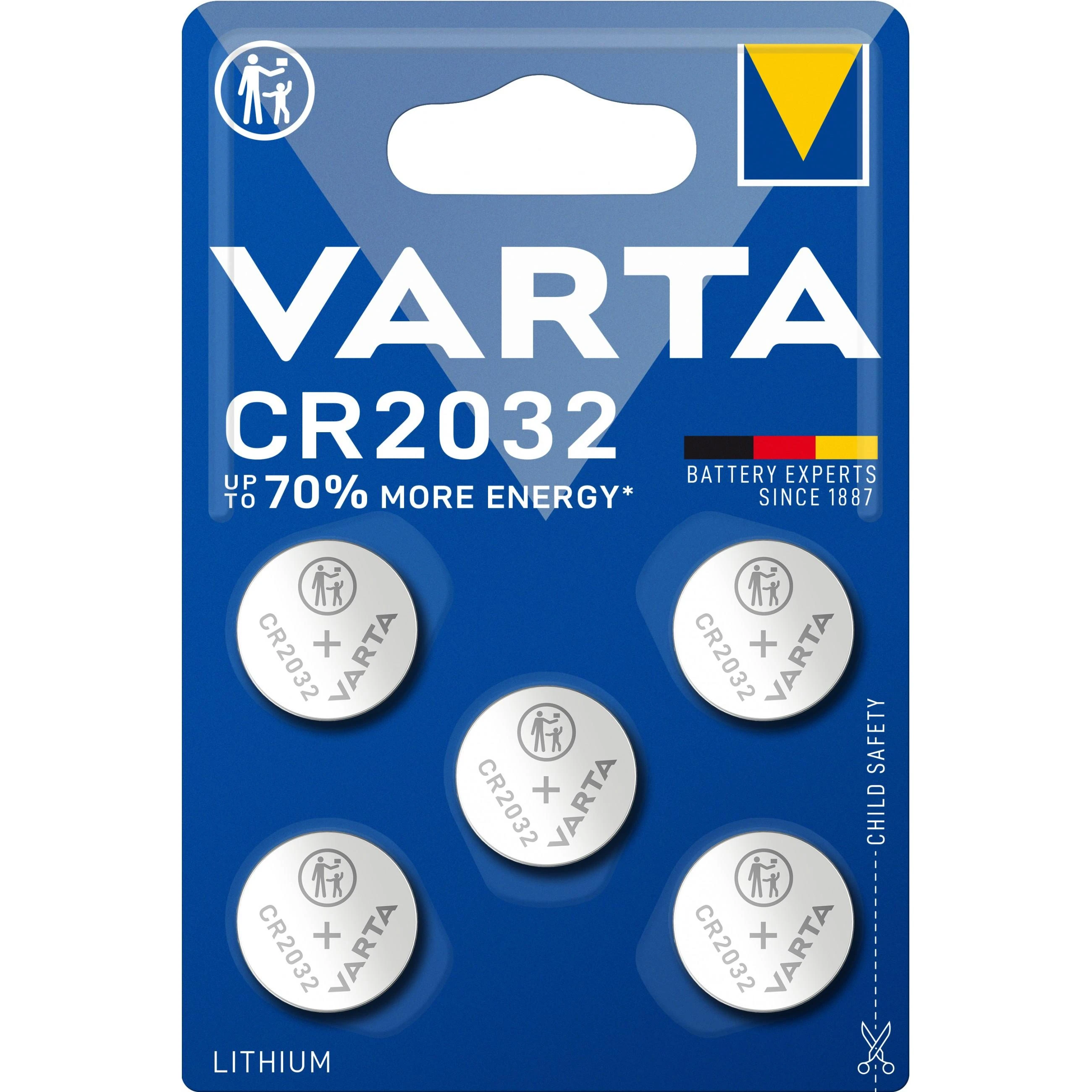 Batterie Knopfzelle CR2032 *Varta* 5-Pack