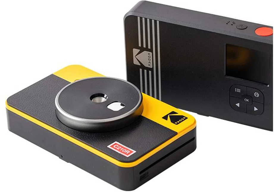 „Kodak Mini Shot Combo 2“ retro stiliaus 53,4 x 86,5 mm CMOS Geltona