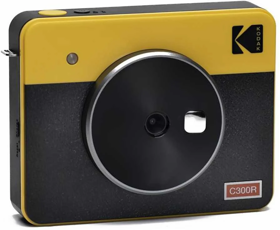 Momentinis Fotoaparatas - Kodak Mini Shot 3 Retro 4Pass Instant Photo Spausdintuvas, Geltona