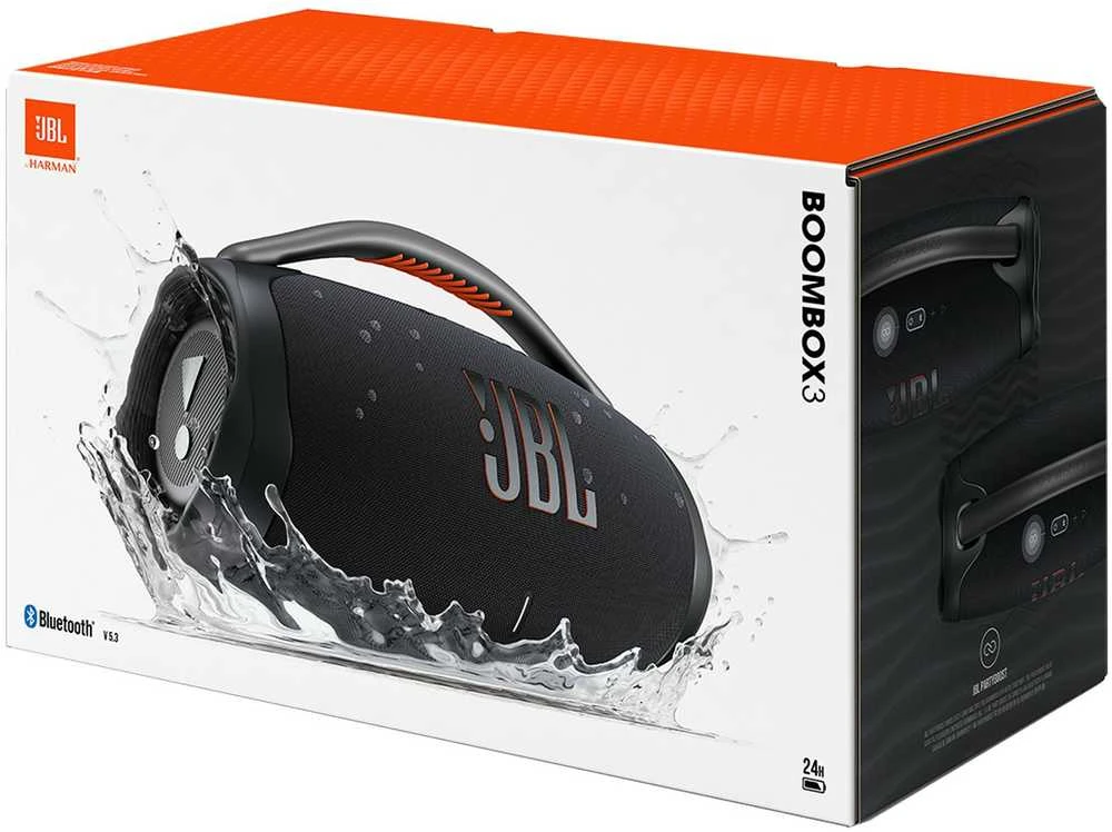 JBL Boombox 3 nešiojama kolonėlė, Juodos spalvos