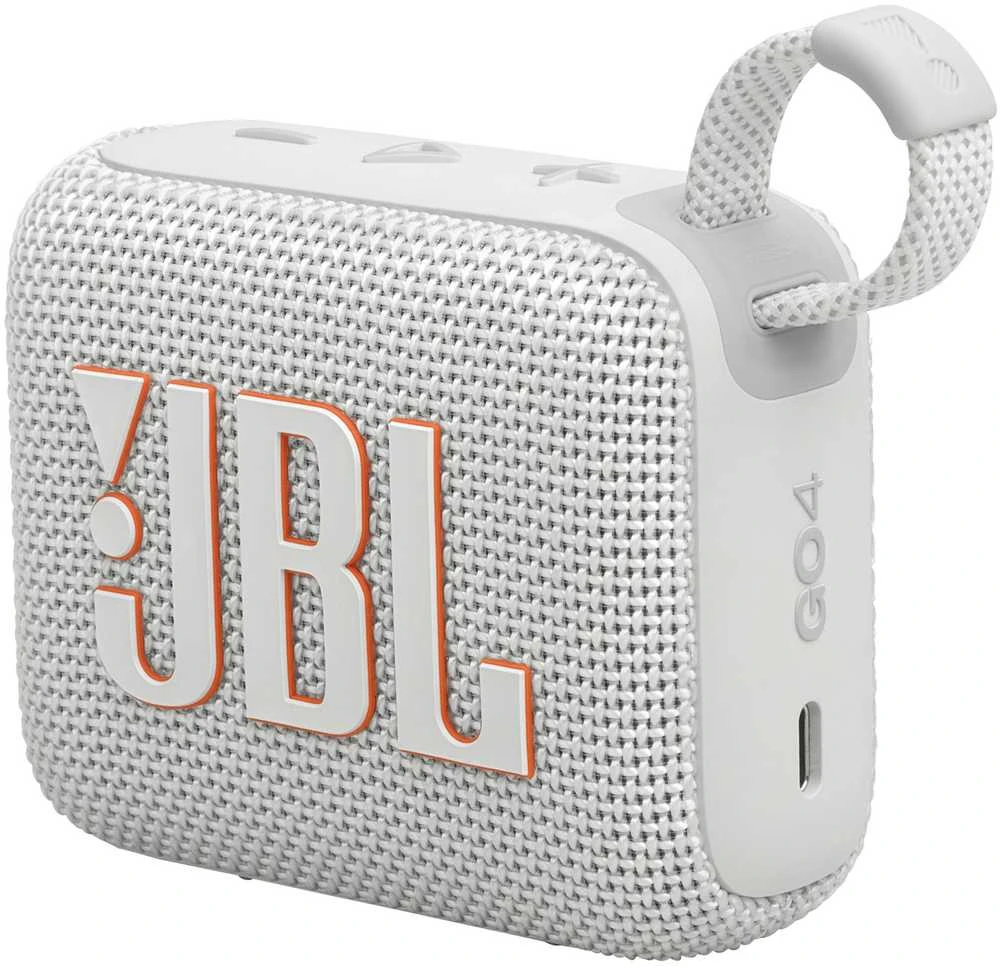 Nešiojama kolonėlė JBL Go 4, Baltos spalvos