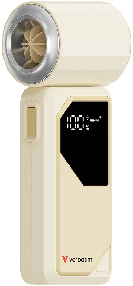 Ventiliatorius LG Verbatim Fan R�czny, Cool n Go AirJet, bia�o-sidabrinė