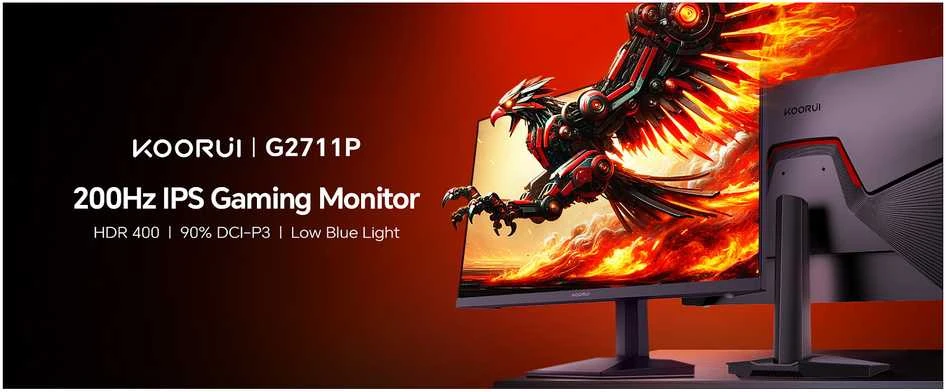 Gaming Monitorius KOORUI G2711P 27in 1920 x 1080 IPS 1 ms HDR400 DP HDMI