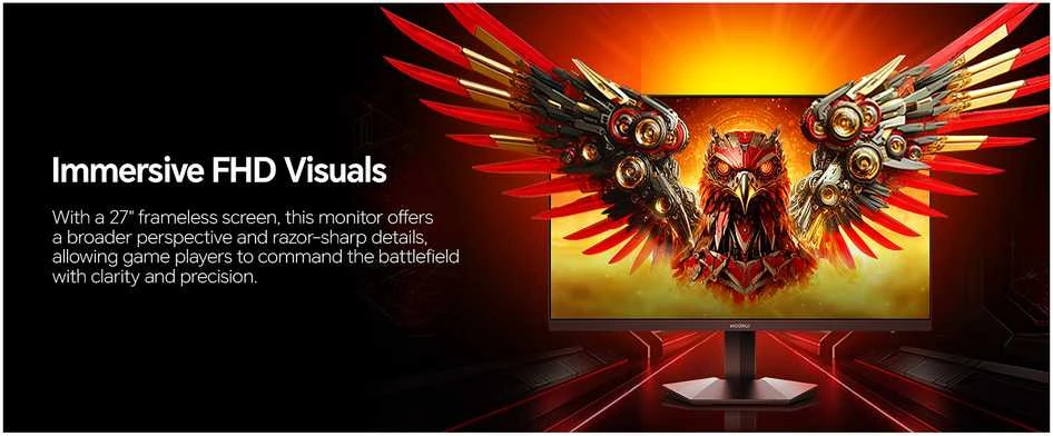 Gaming Monitorius KOORUI G2711P 27in 1920 x 1080 IPS 1 ms HDR400 DP HDMI