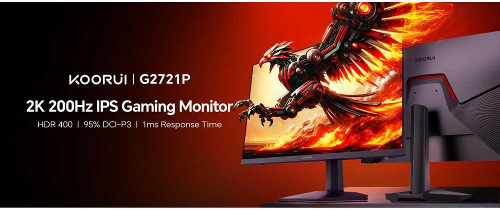 Gaming Monitorius KOORUI G2721P 27in 2560 x 1440 IPS 1ms HDR400 DP HDMI
