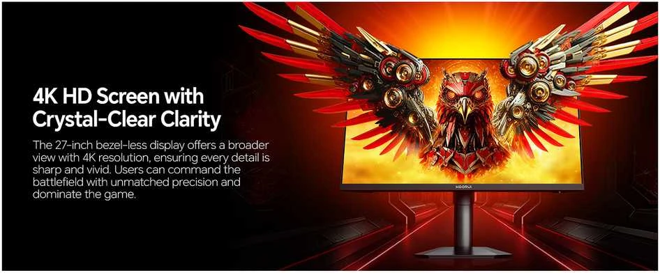Gaming Monitorius KOORUI G2741L 4K UHD 68.6 cm (27 inch)