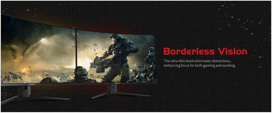 Gaming Monitorius KOORUI G3221SC - Curved 170Hz 1ms 3000:1 DP/HDMI