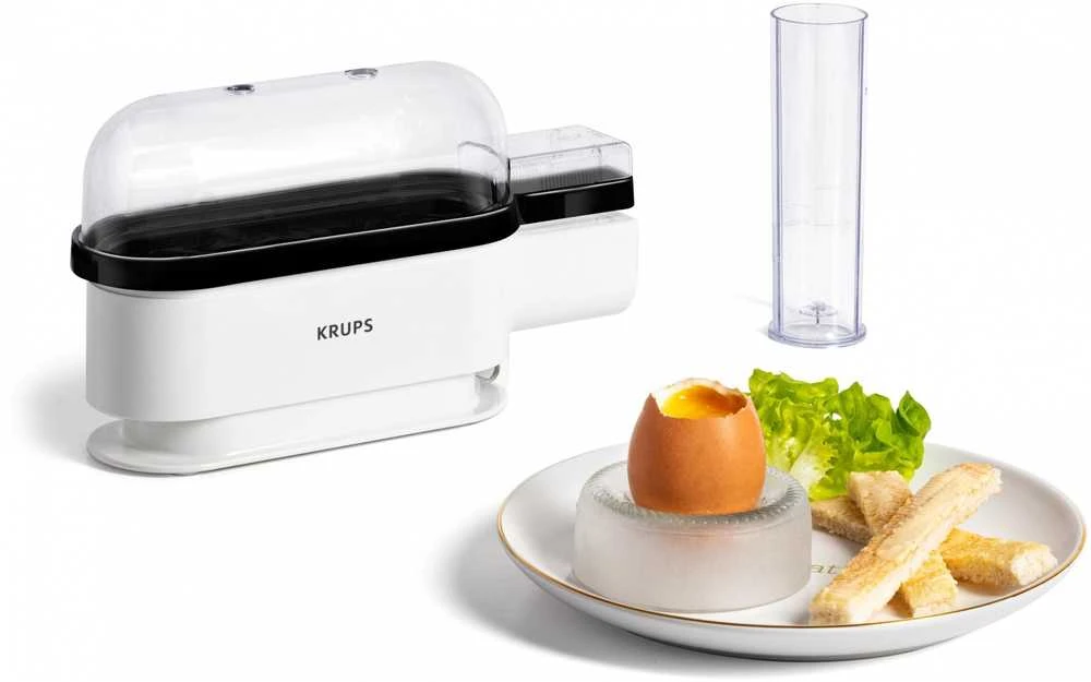KRUPS kiaušinių virimo aparatas 3 kiaušiniams, 2 virimo režimai, EG234115