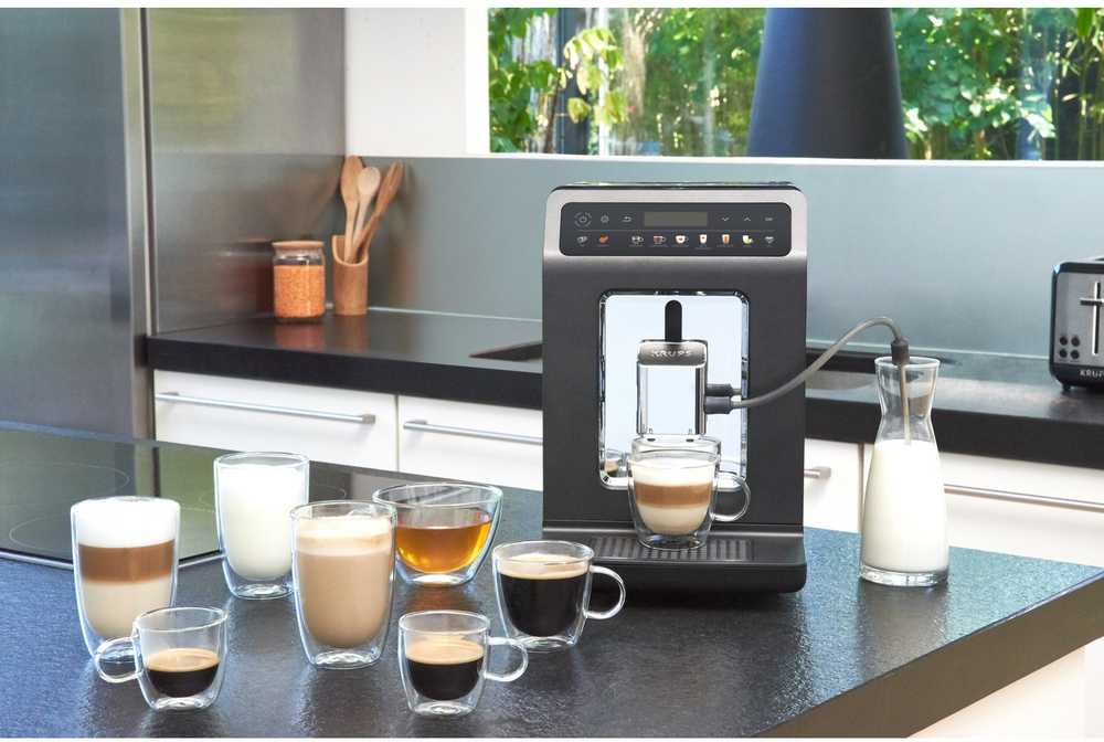 KRUPS automatinis kavos aparatas su malūnėliu, 1450 W, 2,3 l, EA895N10
