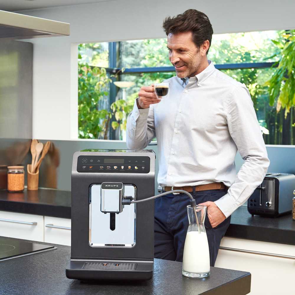 KRUPS automatinis kavos aparatas su malūnėliu, 1450 W, 2,3 l, EA895N10