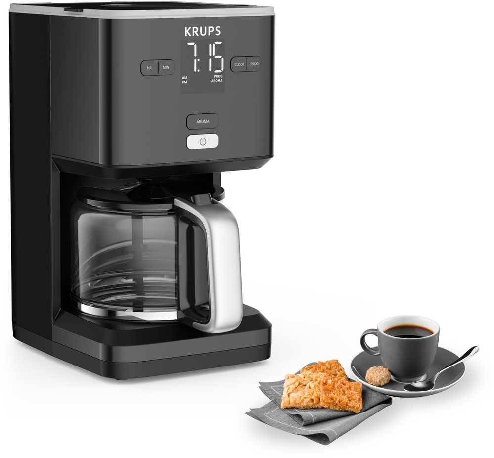 KRUPS lašelinis kavos aparatas Smart'n Light KM600810, 1,25 l, 1000 W su laikmačiu