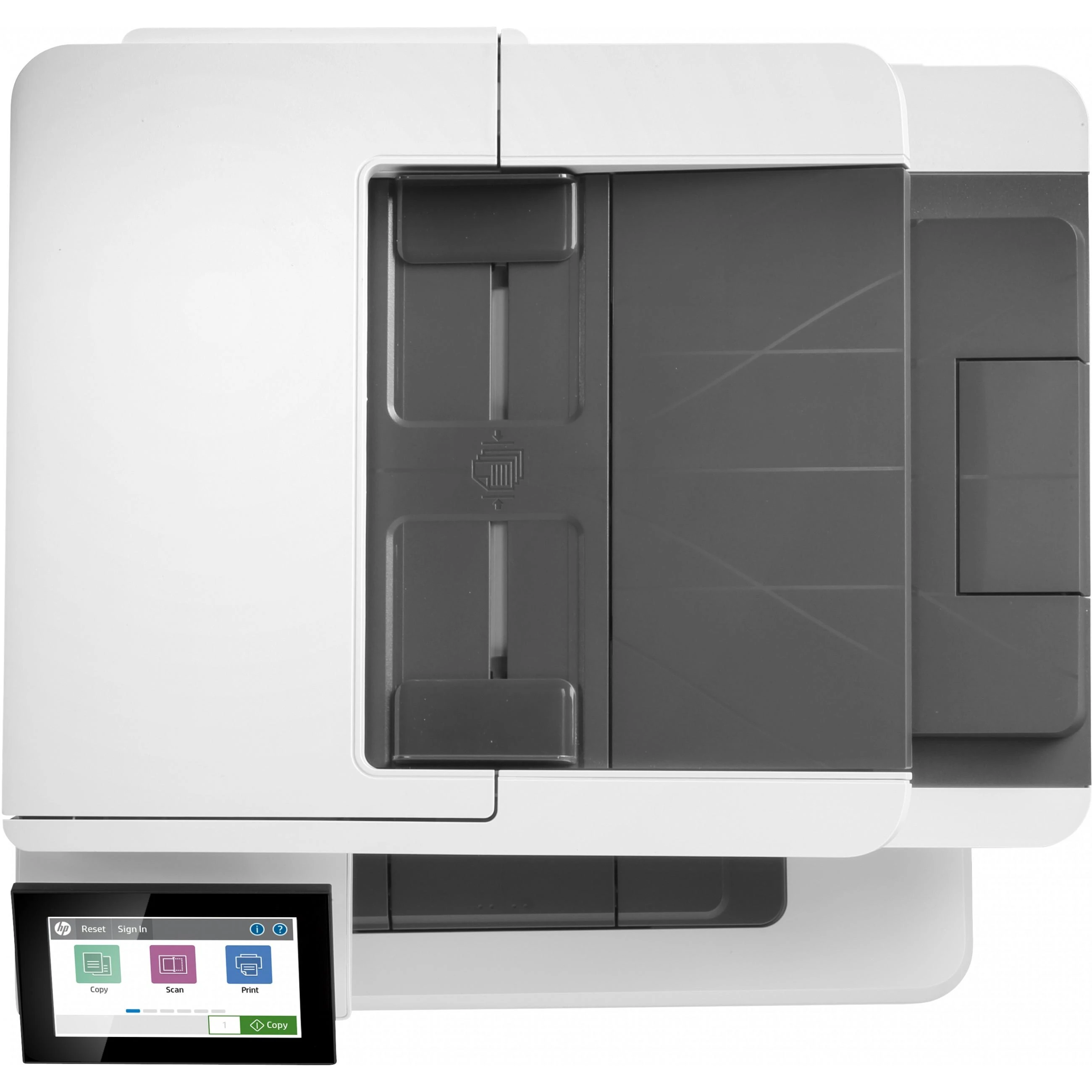 Hewlett Packard (HP) HP LaserJet Enterprise MFP M430f AIO All-in-One Spausdintuvas - A4 Mono lazerinis, Spausdinti/Kopijuoti/Dual-Side Scan/Faksas, Automatinis dokumentų tiektuvas, Auto-Duplex, LAN, 38ppm, 900-4800 pages per mėnuo (pakeičia M521f / M521dn)