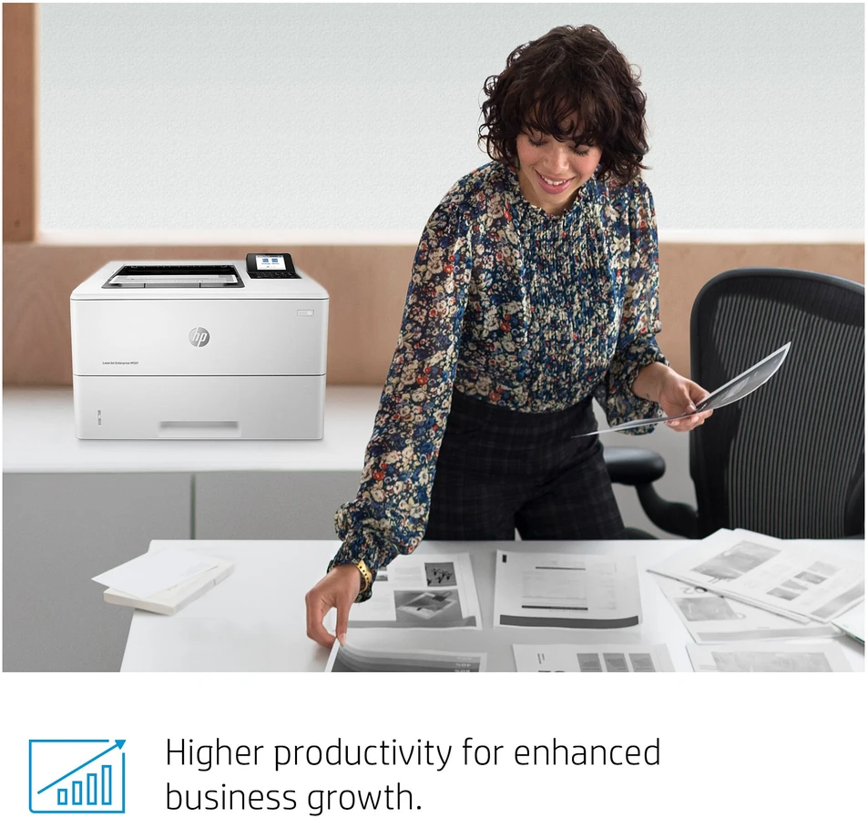 Hewlett Packard (HP) HP LaserJet Enterprise M507dn Spausdintuvas - A4 Mono lazerinis, Spausdinimas, Automatinis dokumentų tiektuvas, Auto-Duplex, LAN, 43ppm, 2000-7500 puslapių per mėnesį (pakeičia M506dn)