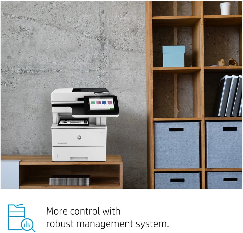 Hewlett Packard (HP) HP LaserJet Enterprise MFP M528dn AIO All-in-One Spausdintuvas - A4 Mono lazerinis, Spausdinimas/Kopijavimas/Dual-Side Scan/Faksas pasirinktinai, Automatinis dokumentų tiektuvas, Auto-Duplex, LAN, 43ppm, 2000-7500 pages per mėnesį (pakeičia M527dn)