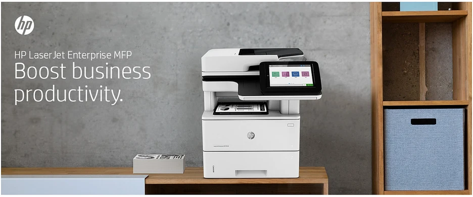Hewlett Packard (HP) HP LaserJet Enterprise MFP M528dn AIO All-in-One Spausdintuvas - A4 Mono lazerinis, Spausdinimas/Kopijavimas/Dual-Side Scan/Faksas pasirinktinai, Automatinis dokumentų tiektuvas, Auto-Duplex, LAN, 43ppm, 2000-7500 pages per mėnesį (pakeičia M527dn)