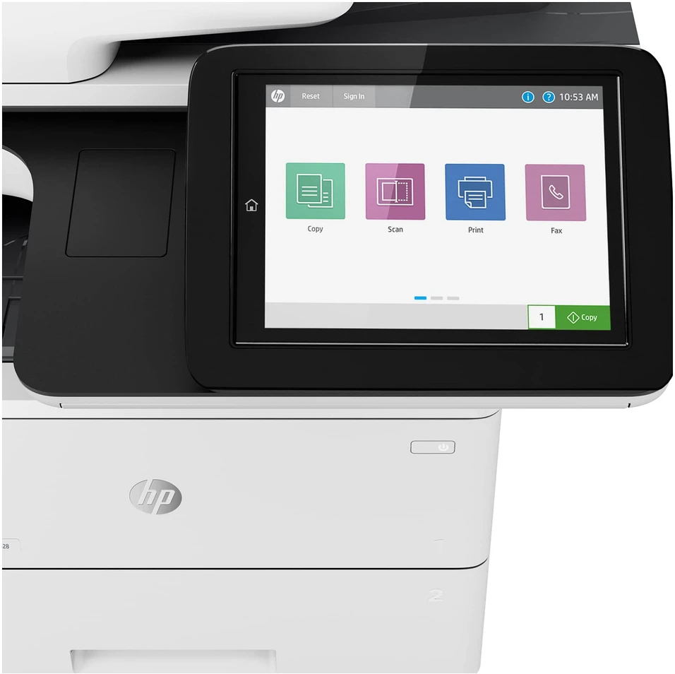 Hewlett Packard (HP) HP LaserJet Enterprise MFP M528dn AIO All-in-One Spausdintuvas - A4 Mono lazerinis, Spausdinimas/Kopijavimas/Dual-Side Scan/Faksas pasirinktinai, Automatinis dokumentų tiektuvas, Auto-Duplex, LAN, 43ppm, 2000-7500 pages per mėnesį (pakeičia M527dn)