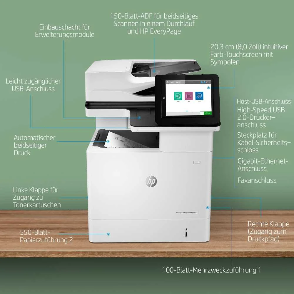 Spausdintuvas „HP LaserJet Enterprise MFP M635h“ (7PS97A)