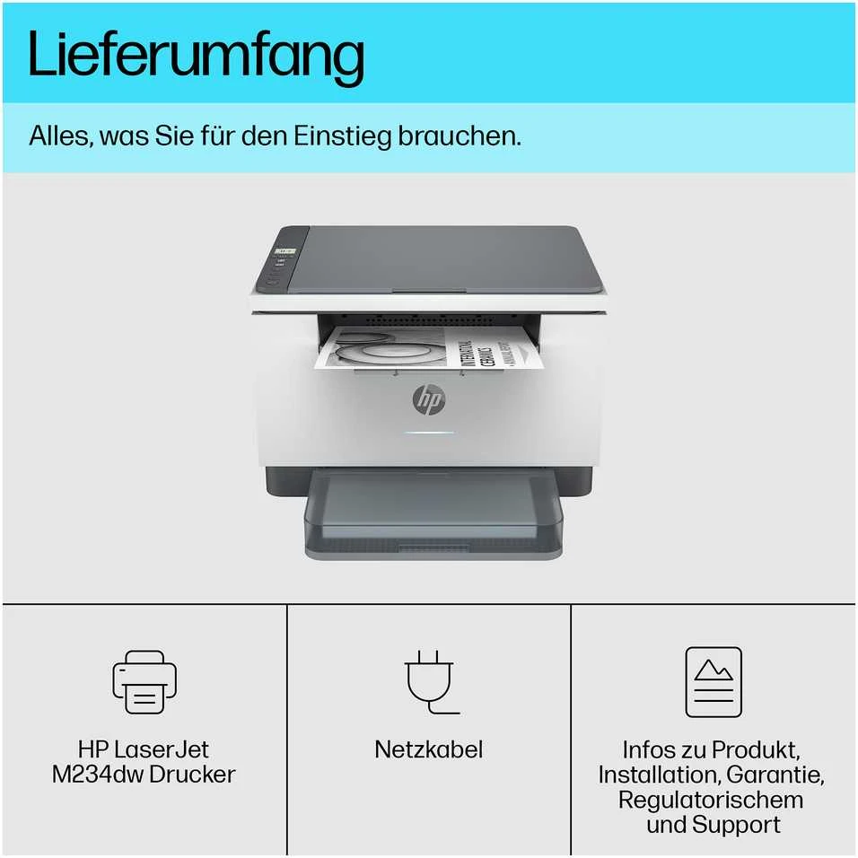Spausdintuvas Hewlett Packard (HP) HP LaserJet Pro M234dw S/W-Lazerinis Scanner Kopierer LAN WLAN