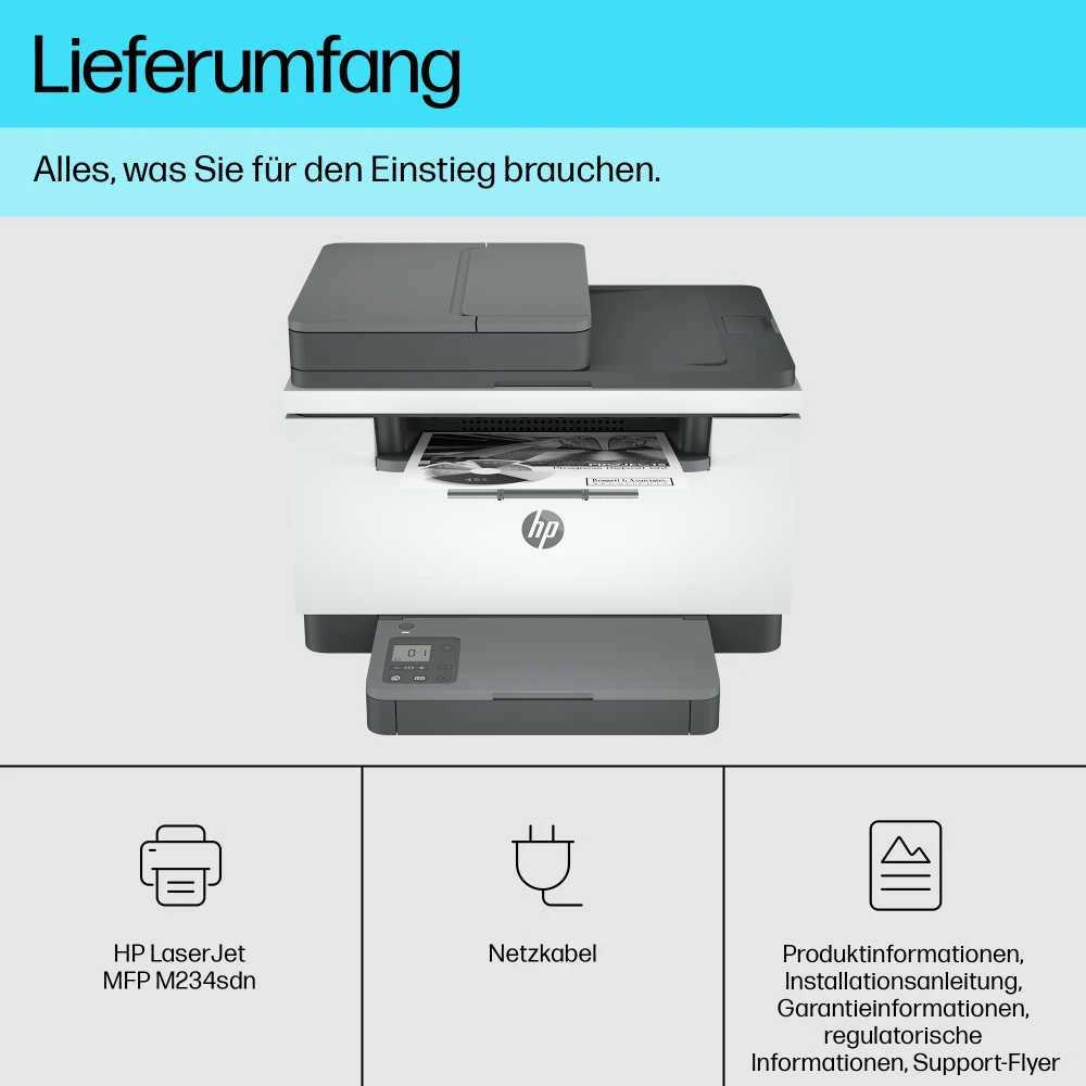Spausdintuvas Hewlett Packard (HP) HP Daugiafunkcinis įrenginys LaserJet M234sdn (9YG02F)