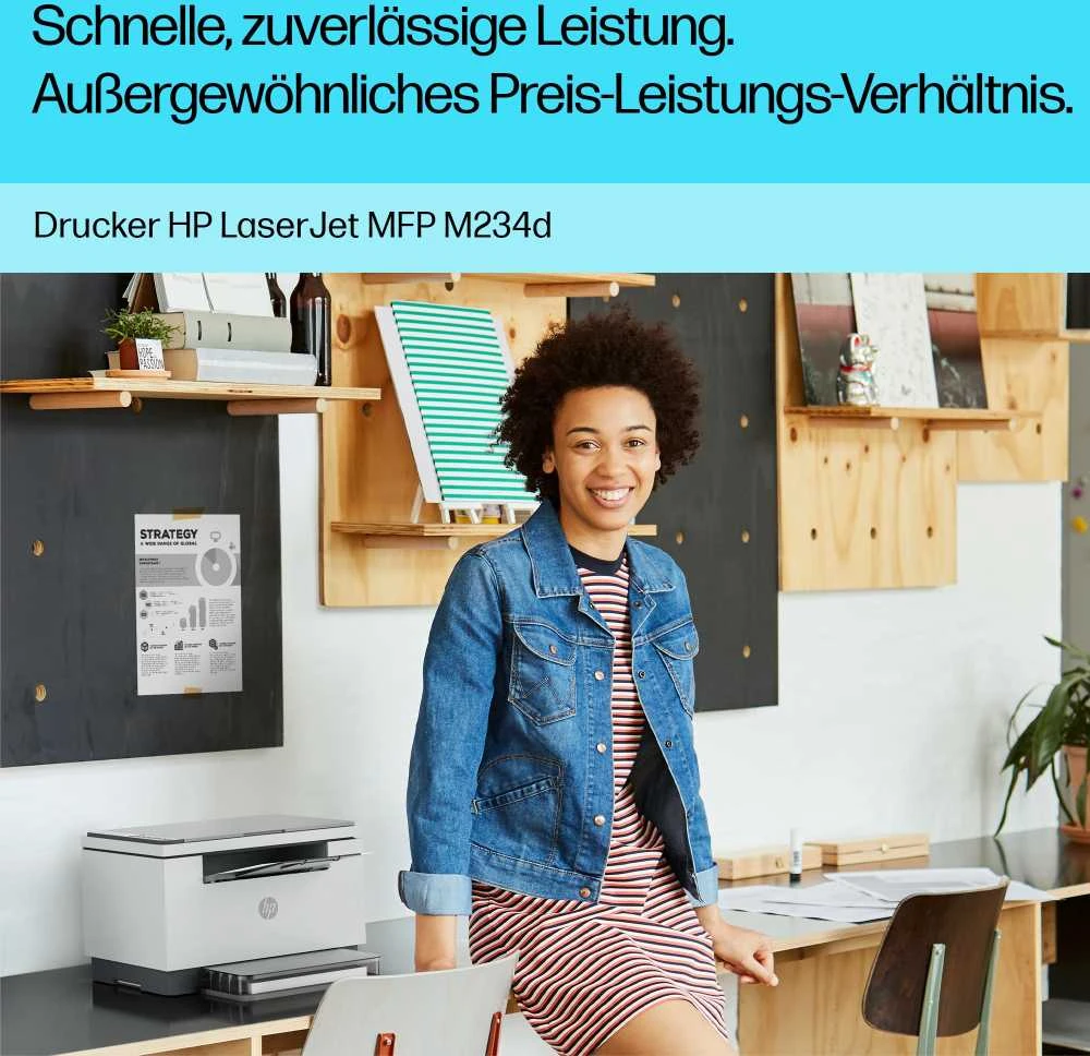 „Hewlett Packard“ (HP) „HP LaserJet MFP M234d“ daugiafunkcis lazerinis spausdintuvas, mono lazeris, „Legal“, 14 psl./min., kopijavimas, 29 psl./min., spausdinimas, 150 lapų, USB, „Bluetooth“.