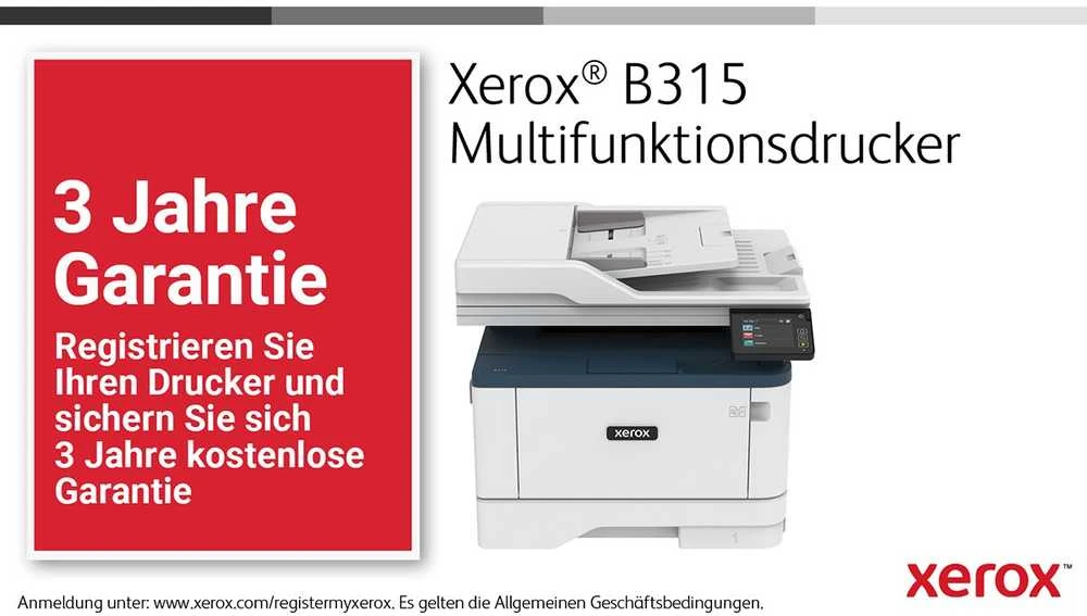 Spausdintuvas Xerox B315DNI, Baltos /Pilkos spalvos