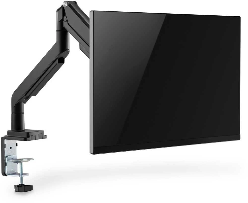 „Assmann Electronic DIGITUS DA-90394“ vienos dujinės spyruoklės monitoriaus spaustuko laikiklis 17–32 colių maks. 9kg. juodas