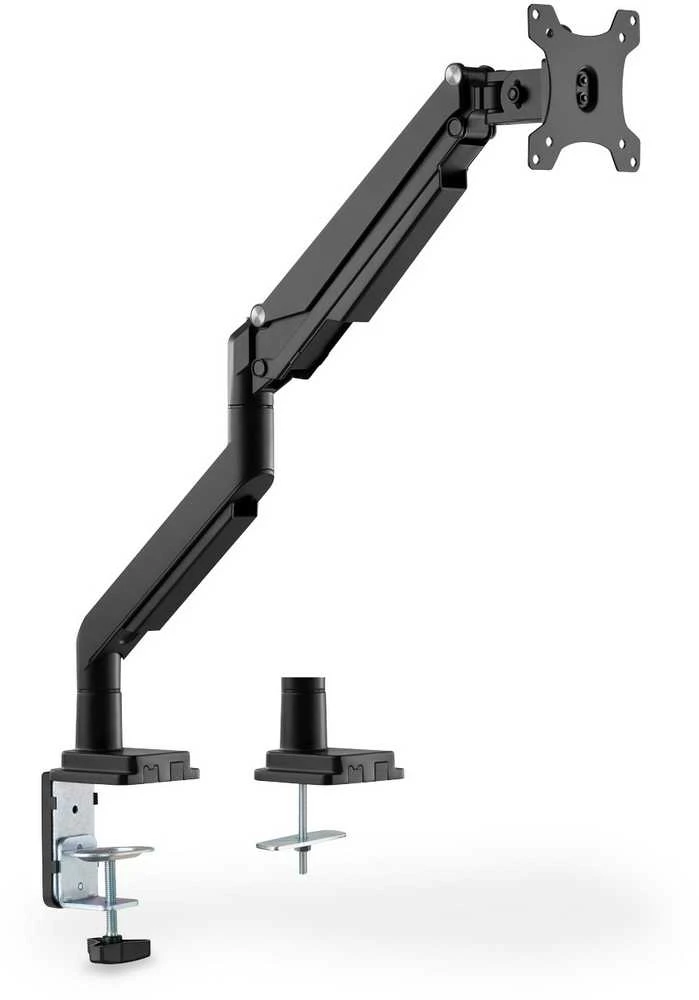 „Assmann Electronic DIGITUS DA-90394“ vienos dujinės spyruoklės monitoriaus spaustuko laikiklis 17–32 colių maks. 9kg. juodas