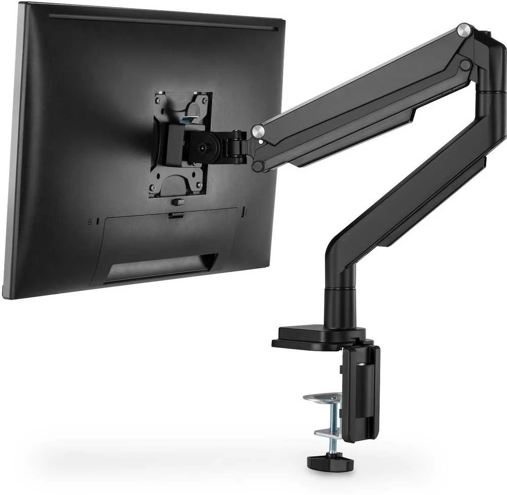 „Assmann Electronic DIGITUS DA-90394“ vienos dujinės spyruoklės monitoriaus spaustuko laikiklis 17–32 colių maks. 9kg. juodas