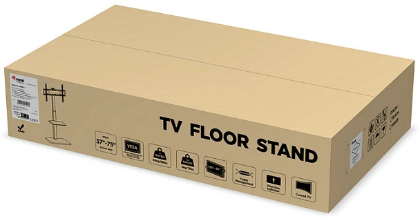 Equip Equip 650613 TV laikiklis 190,5 cm (75'') Juodas