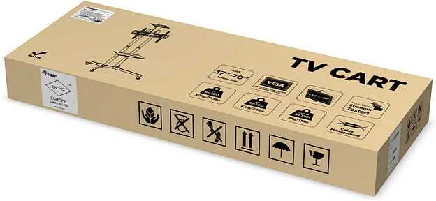 Equip 650603 monitoriaus laikiklis arba stovas 177,8 cm (70″) Grindys Juoda