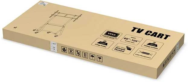 Equip TV vežimėlio laikiklis 152,40 cm (60") - 105" / 100 kg