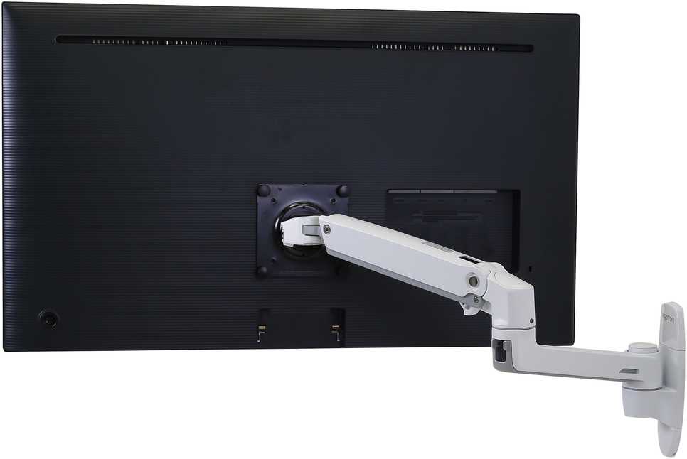 Ergotron LX serijos LX sieninis monitoriaus laikiklis (baltas), varžtai, 11,3kg, 50,8 cm (20"), 86,4 cm (34"), 100 x 100 mm, baltas