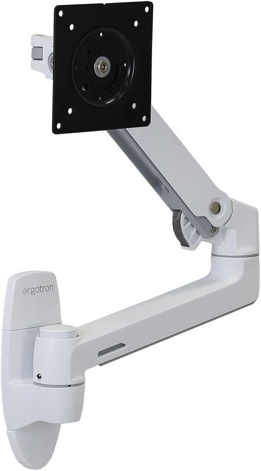 Ergotron LX serijos LX sieninis monitoriaus laikiklis (baltas), varžtai, 11,3kg, 50,8 cm (20"), 86,4 cm (34"), 100 x 100 mm, baltas