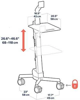 Laikiklis „Ergotron“ – „Neo-Flex“ LCD vežimėlis