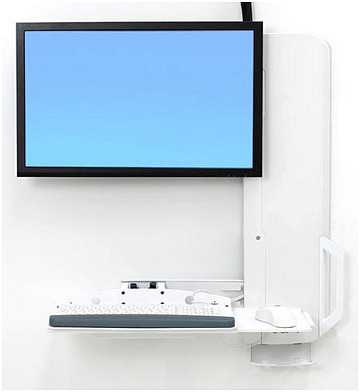 Laikiklis Ergotron StyleView vertikalus stovas su reguliuojamu aukščiu iki 24'' max 13,6kg (61-081-062)