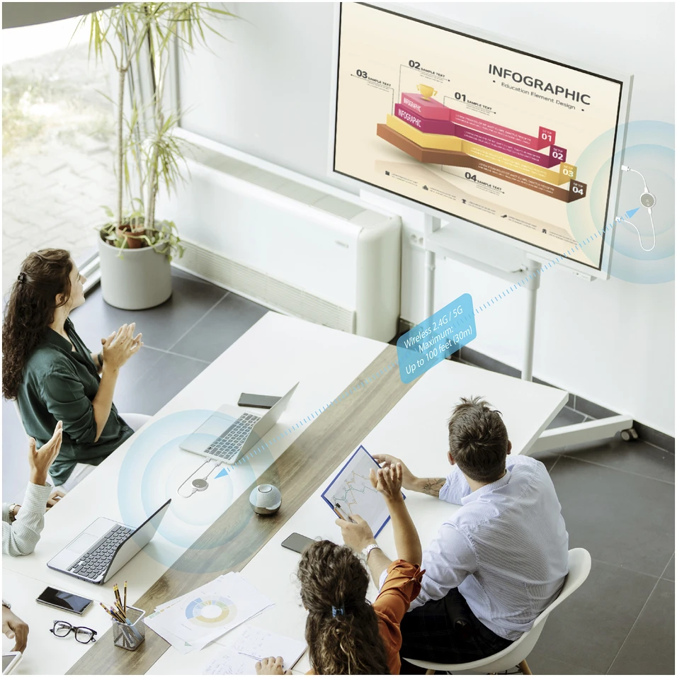 Nezatříděno j5create JVAW75 ScreenCast 4K Wireless Ekranas HDMI™ Extender, Juodas