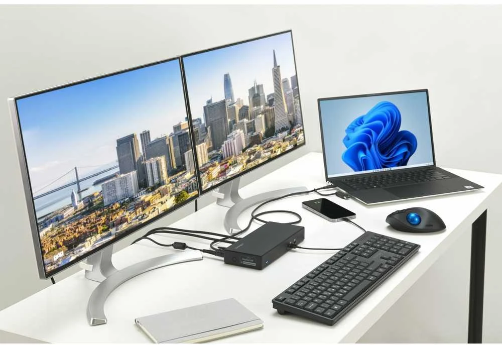Leitz KENSINGTON SD4781p USB-C ir USB-A dviguba 4K prijungimo stotelė