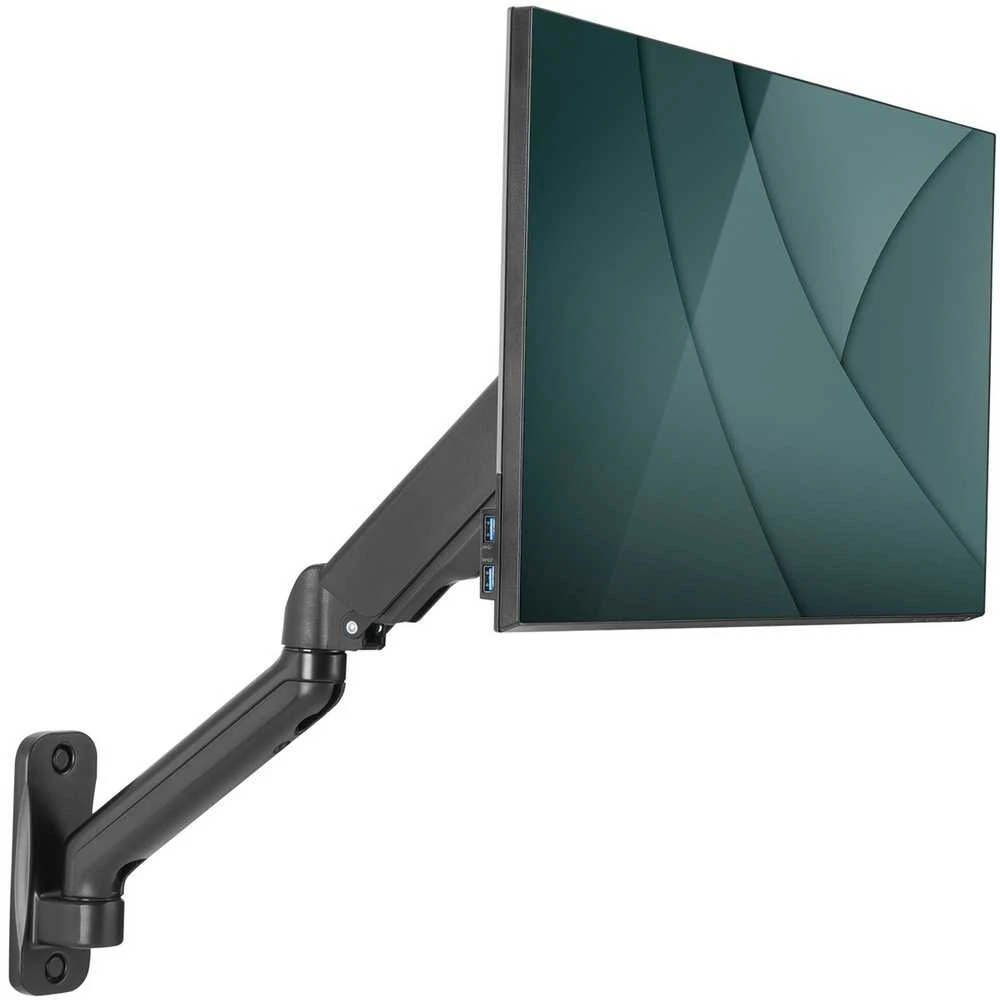 Laikiklis Assmann Electronic DIGITUS Single Gas Spring Monitorius Wall Mount 32inch 9kg max juodas