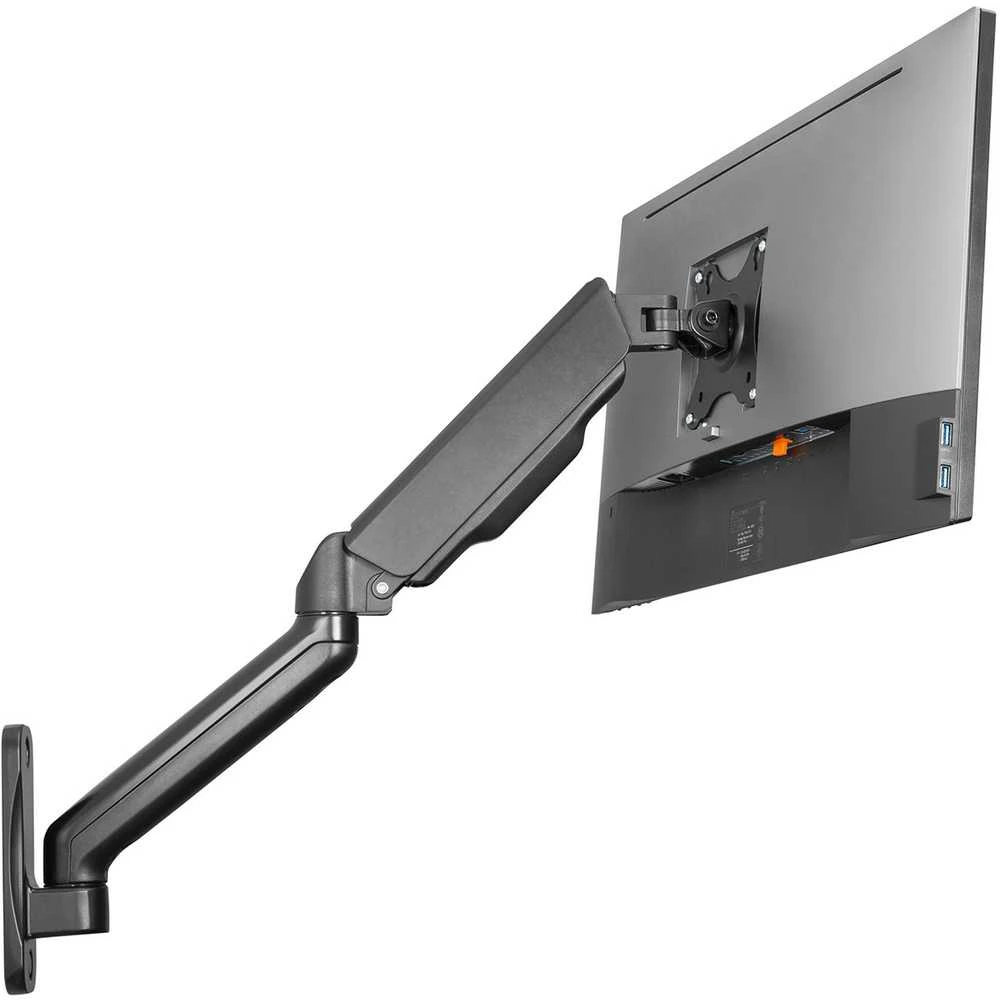 Laikiklis Assmann Electronic DIGITUS Single Gas Spring Monitorius Wall Mount 32inch 9kg max juodas
