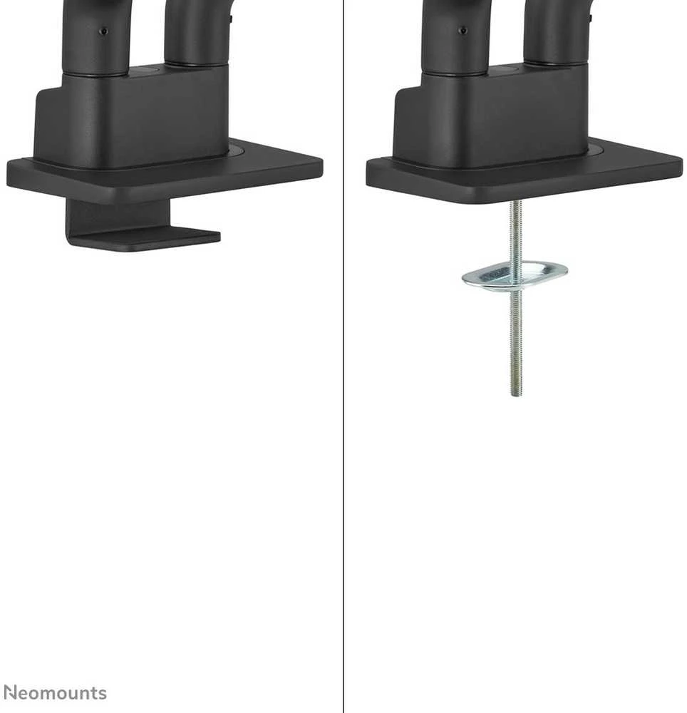 Laikiklis NEOMOUNTS PASIRINKITE STALO MONTAVIMĄ, DVIGUBAS EKRANAS (TOPFIX CLAMP & GROMMET)