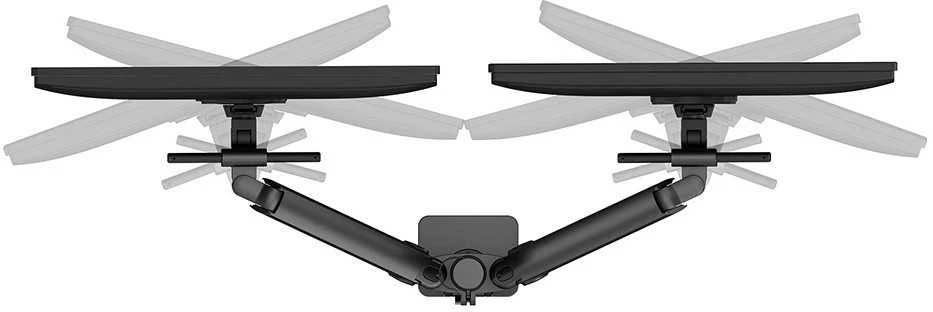 Laikiklis NewStar NEOMOUNTS DS65S-950BL2 FULL MOTION DESK MONITORIUS ARM FOR 24-34" SCREENS - Juodas