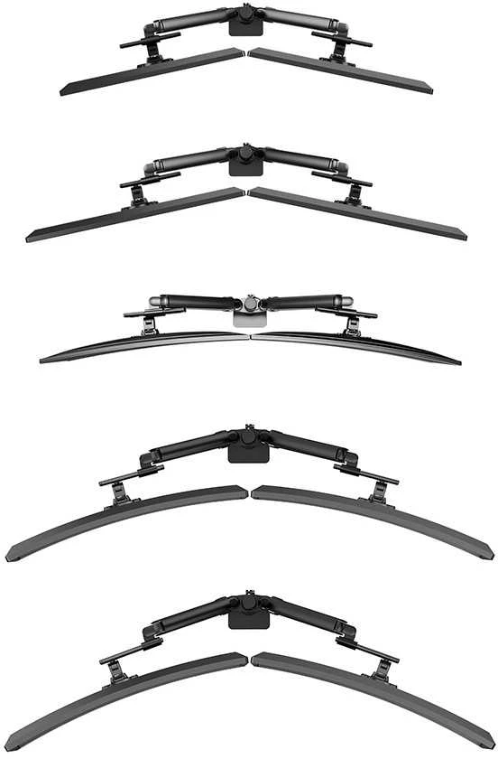 Laikiklis NewStar NEOMOUNTS DS65S-950BL2 FULL MOTION DESK MONITORIUS ARM FOR 24-34" SCREENS - Juodas