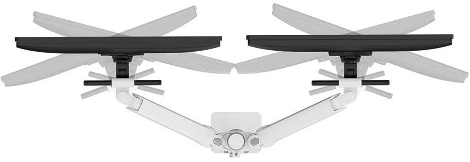 Laikiklis NEOMOUNTS DS65S-950WH2 FULL MOTION DESK MONITORIUS ARM FOR 24-34" SCREENS - Baltas