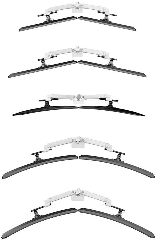Laikiklis NEOMOUNTS DS65S-950WH2 FULL MOTION DESK MONITORIUS ARM FOR 24-34" SCREENS - Baltas