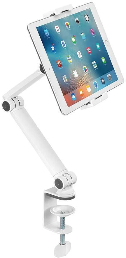 NEOMOUNTS Planšetė DESK CLAMP (SUITED FROM 4,7" UP TO 12.9") Baltas